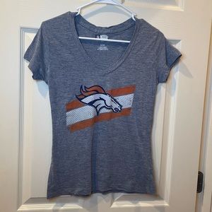 Gray Denver Broncos Tee